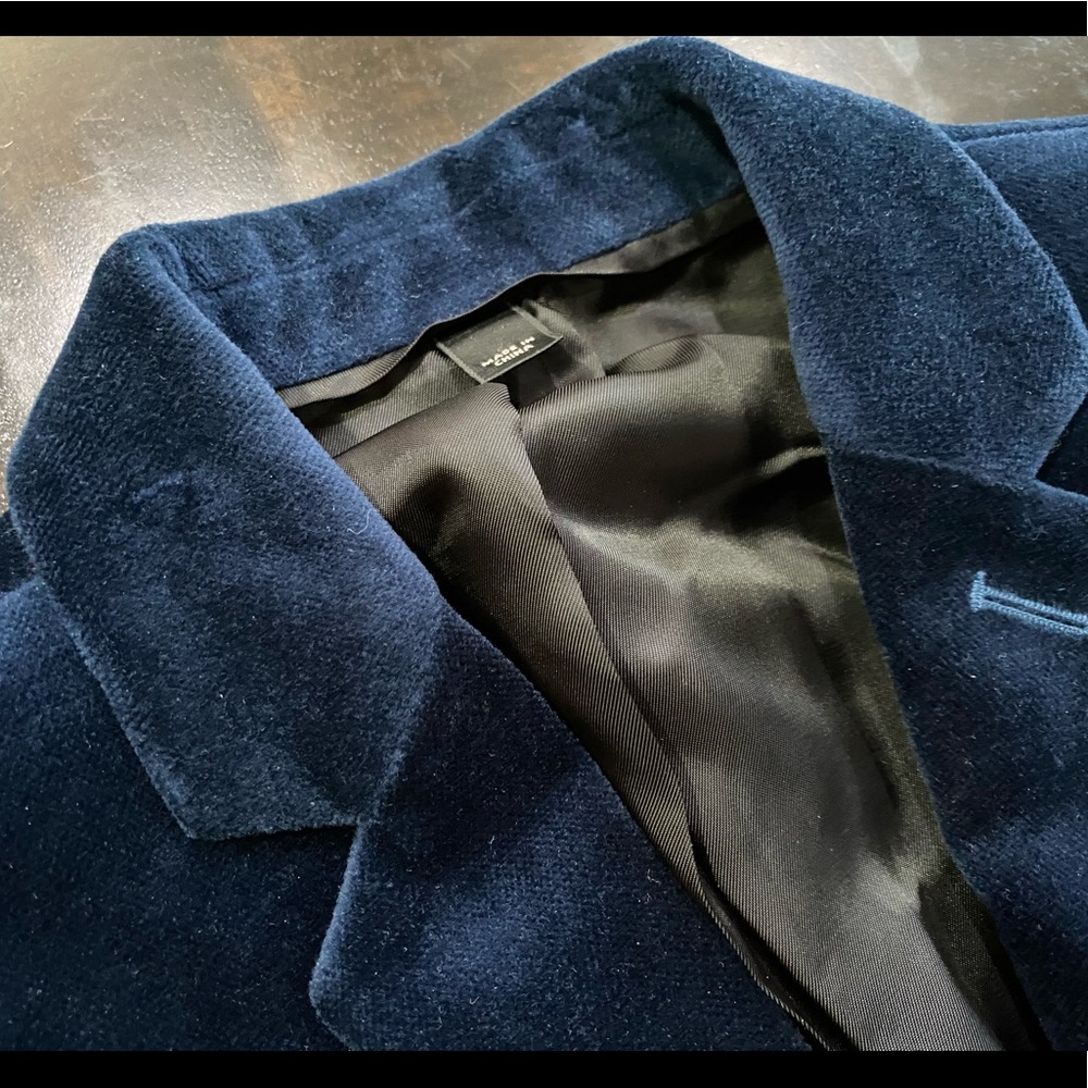 Boys Blue Velvet Ludlow Blazer Jacket Size 7 - Picture 12 of 12